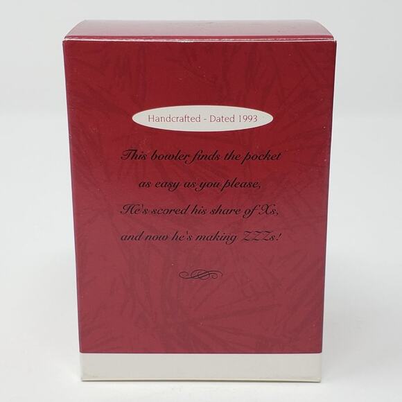 1993 Hallmark Bowling for ZZZs Handcrafted Keepsake Christmas Holiday Ornament - Picture 9 of 11